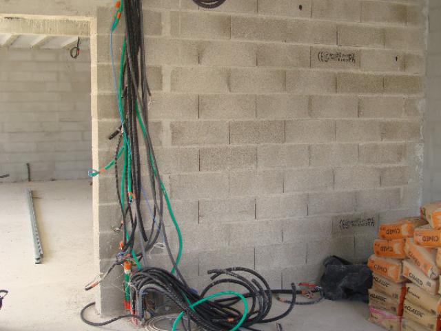 installation électrique complète d'un logement en construction 